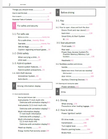 toyota harrier hybrid 2024-2025 owners manual